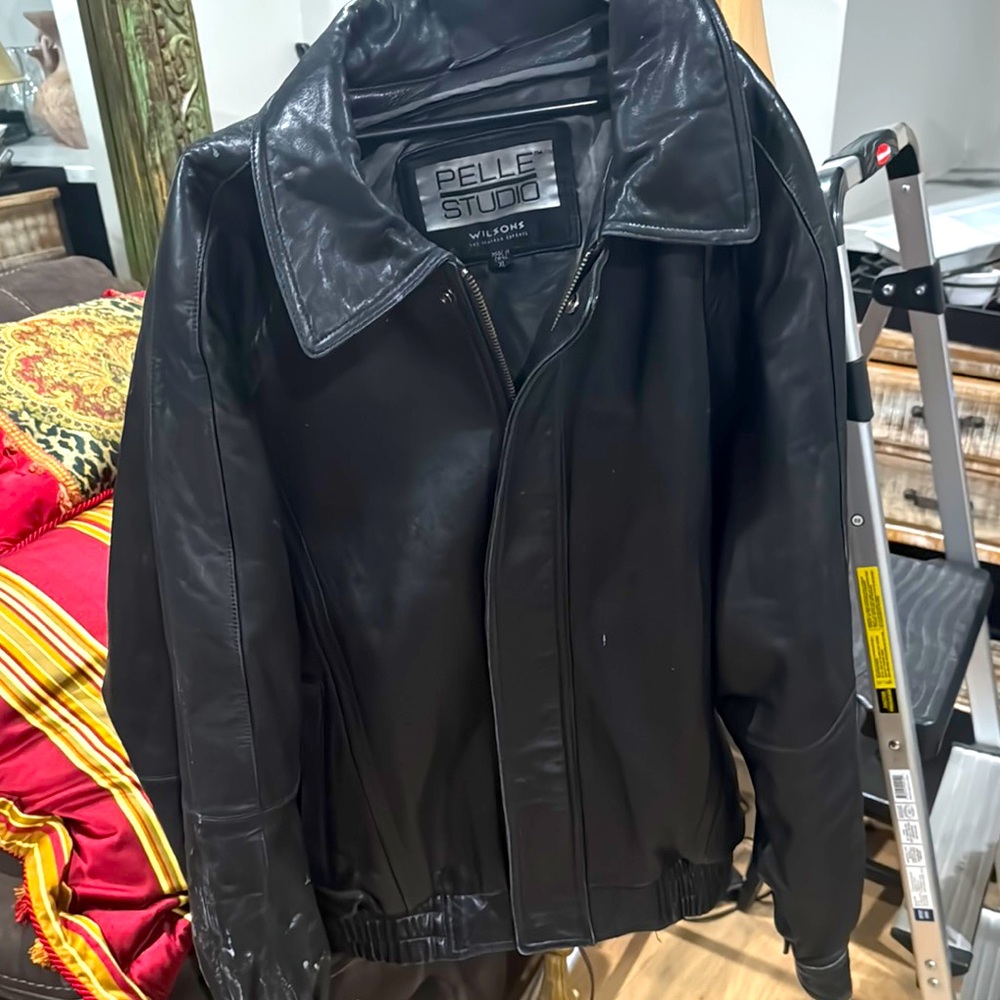 Pelle Studio Men's Black Leather Jacket